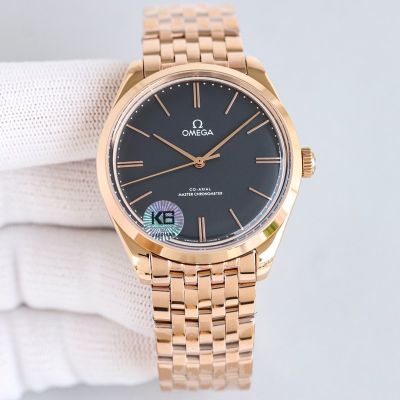 Omega Mechanical 2824 Movement 40MM Steel Case Rose Gold/Gold Bracelet Watch